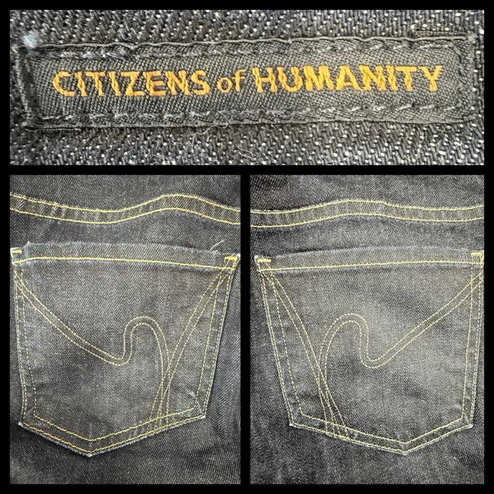 Citizens of Humanity Womens Jeans 29 Avedon Low Rise Skinny Dark Wash Minimalist